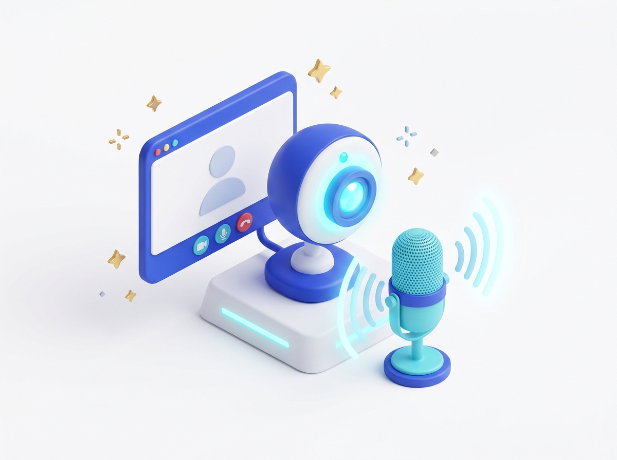 Bật micro & camera thực hành